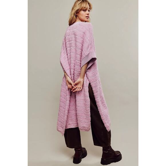 Free People Imani Sweater Pullover Coverup Pink Women’s‎ Size M/L - Picture 2 of 11